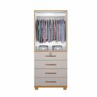 Multiuso Roupeiro Bravo 2 Portas 4 Gavetas Jcm Movelaria Cina