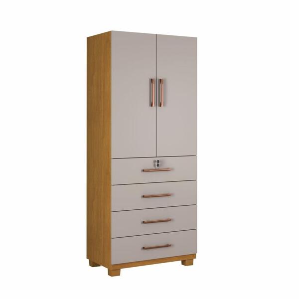 Multiuso Roupeiro Bravo 2 Portas 4 Gavetas Jcm Movelaria Cina