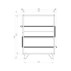 Multiuso Sapateira Cordel 1006 3 Prateleiras Branco - Be Mobi