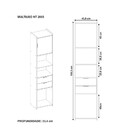 Multiuso Sinop 1 Porta 2 Gavetas Movvida