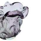 Murano Flor Em Vidro L15,5xp15,5xa13cm Roxa