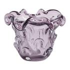 Murano Flor Em Vidro L15,5xp15,5xa13cm Roxa