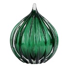 Murano Gota Em Vidro 16 X 16x 20cm Verde L Hermitage 26914