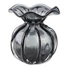 Murano Trouxinha Em Vidro L12xp12xa12cm Cinza