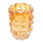 Murano Vaso Em Vidro Alto Italy Ambar Medio 18x12cm
