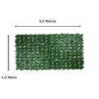 Muro Inglês Com Folhas Hera Artificial - Tamanho 3mts X 1mt