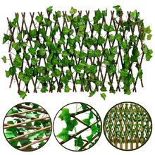 Muro Inglês Treliça Decorativa Com Folha De Hera Artificial