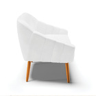 Namoradeira 02 Lugares Giovana Corano Branco Pés Palito Casta