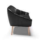 Namoradeira 02 Lugares Giovana Corano Pés Palito Natural D03