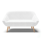 Namoradeira 02 Lugares Giovana Corano Pés Palito Natural D03