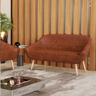 Namoradeira 02 Lugares Giovana Corano Pés Palito Natural D03