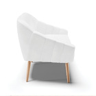 Namoradeira 02 Lugares Giovana Corano Pés Palito Natural - D'