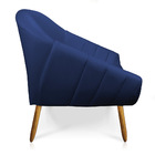 Namoradeira 02 Lugares Giovana Corino Azul Marinho Pés Palito