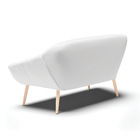 Namoradeira 02 Lugares Giovana Corino Branco Pés Palito Natur