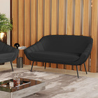 Namoradeira 02 Lugares Giovana Corino Pés Palito De Ferro D03