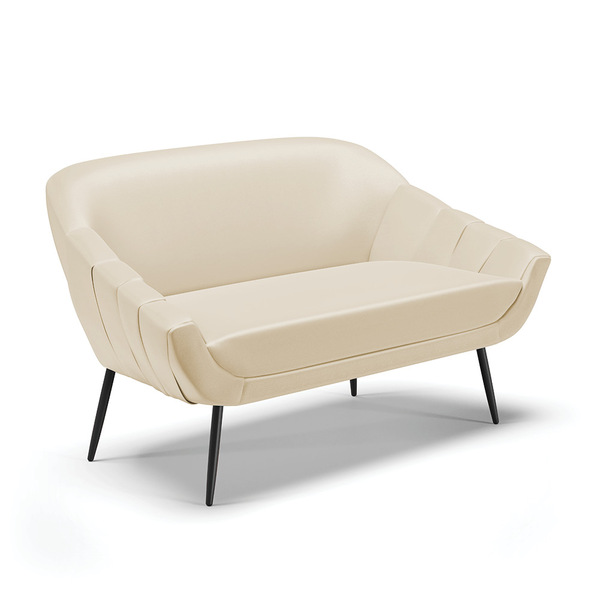 Namoradeira 02 Lugares Giovana Corino Pés Palito De Ferro D03