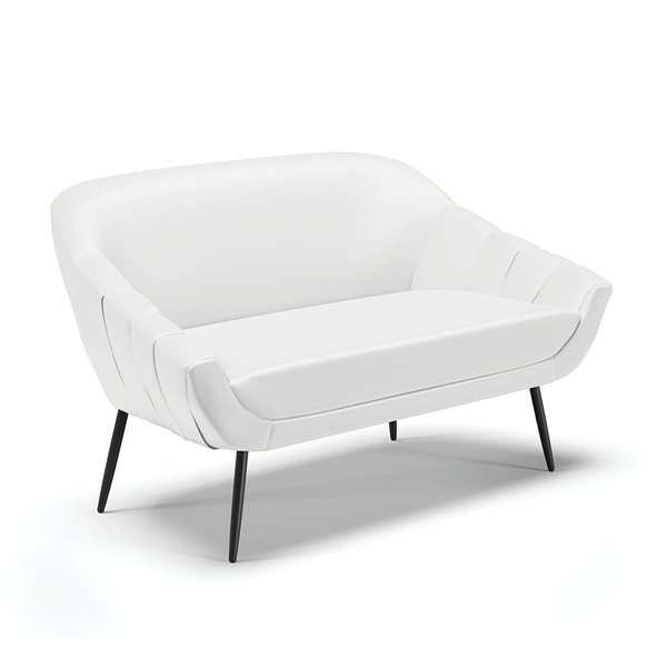 Namoradeira 02 Lugares Giovana Corino Pés Palito De Ferro D03