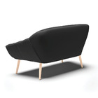 Namoradeira 02 Lugares Giovana Corino Preto Pés Palito Natura