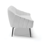 Namoradeira 02 Lugares Giovana Linho Pés Palito De Ferro D03