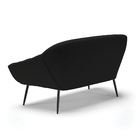 Namoradeira 02 Lugares Giovana Linho Pés Palito De Ferro D03