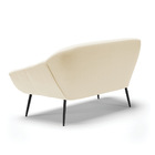 Namoradeira 02 Lugares Giovana Linho Pés Palito De Ferro D03