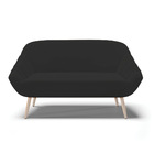 Namoradeira 02 Lugares Giovana Veludo Pés Palito Natural D03