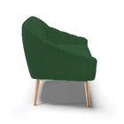 Namoradeira 02 Lugares Giovana Veludo Pés Palito Natural D03