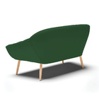 Namoradeira 02 Lugares Giovana Veludo Verde Pés Palito Natura