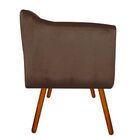 Namoradeira 02 Lugares Julia Acetinado Marrom Pés Palito Cast