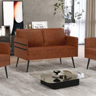 Namoradeira 02 Lugares Mari Corano Nozes Pés Palito De Ferro