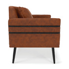 Namoradeira 02 Lugares Mari Corano Pés Palito De Ferro D03 -