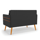 Namoradeira 02 Lugares Mari Corino Pés Palito Castanho D03 -