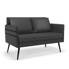 Namoradeira 02 Lugares Mari Corino Pés Palito De Ferro D03 -