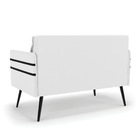 Namoradeira 02 Lugares Mari Corino Pés Palito De Ferro D03 -