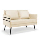 Namoradeira 02 Lugares Mari Corino Pés Palito De Ferro D03 -