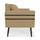 Namoradeira 02 Lugares Mari Linho Pés Palito De Ferro D03 - D