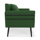 Namoradeira 02 Lugares Mari Suede Pés Palito De Ferro D03 - D