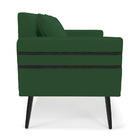 Namoradeira 02 Lugares Mari Veludo Pés Palito De Ferro D03 -