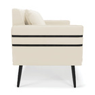 Namoradeira 02 Lugares Mari Veludo Pés Palito De Ferro D03 -