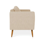 Namoradeira 02 Lugares Marilia Linho Grosso Bege A19 Pés Pali