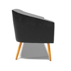 Namoradeira 02 Lugares Stella Corano Preto Com Veludo Luxo Gr