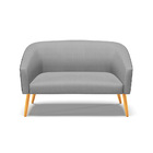 Namoradeira 02 Lugares Stella Corano Preto Com Veludo Luxo Gr