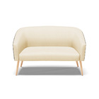 Namoradeira 02 Lugares Stella Corano Preto Com Veludo Luxo Of