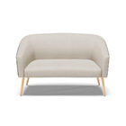 Namoradeira 02 Lugares Stella Corano Preto Com Veludo Luxo Pr