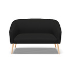 Namoradeira 02 Lugares Stella Corano Preto Com Veludo Luxo Pr