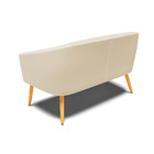 Namoradeira 02 Lugares Stella Corino Pés Palito Castanho - D'