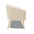 Namoradeira 02 Lugares Stella Linho Areia A27 Pés Palito Natu