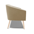 Namoradeira 02 Lugares Stella Suede Pés Palito Natural - D'ro