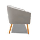 Namoradeira 02 Lugares Stella Veludo Pés Palito Castanho D03