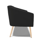 Namoradeira 02 Lugares Stella Veludo Pés Palito Natural D03 -